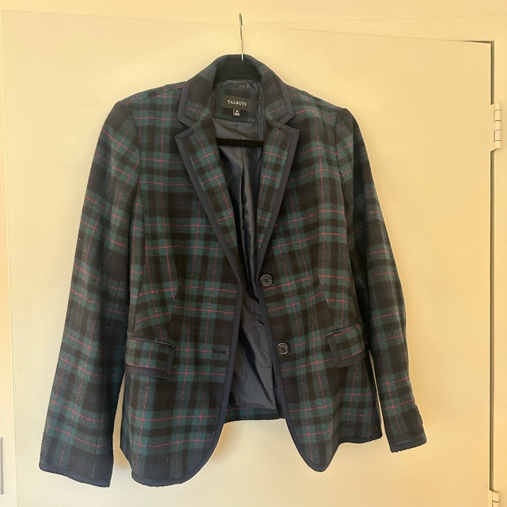 Talbots Tartan Plaid Blazer - Women’s Size 10